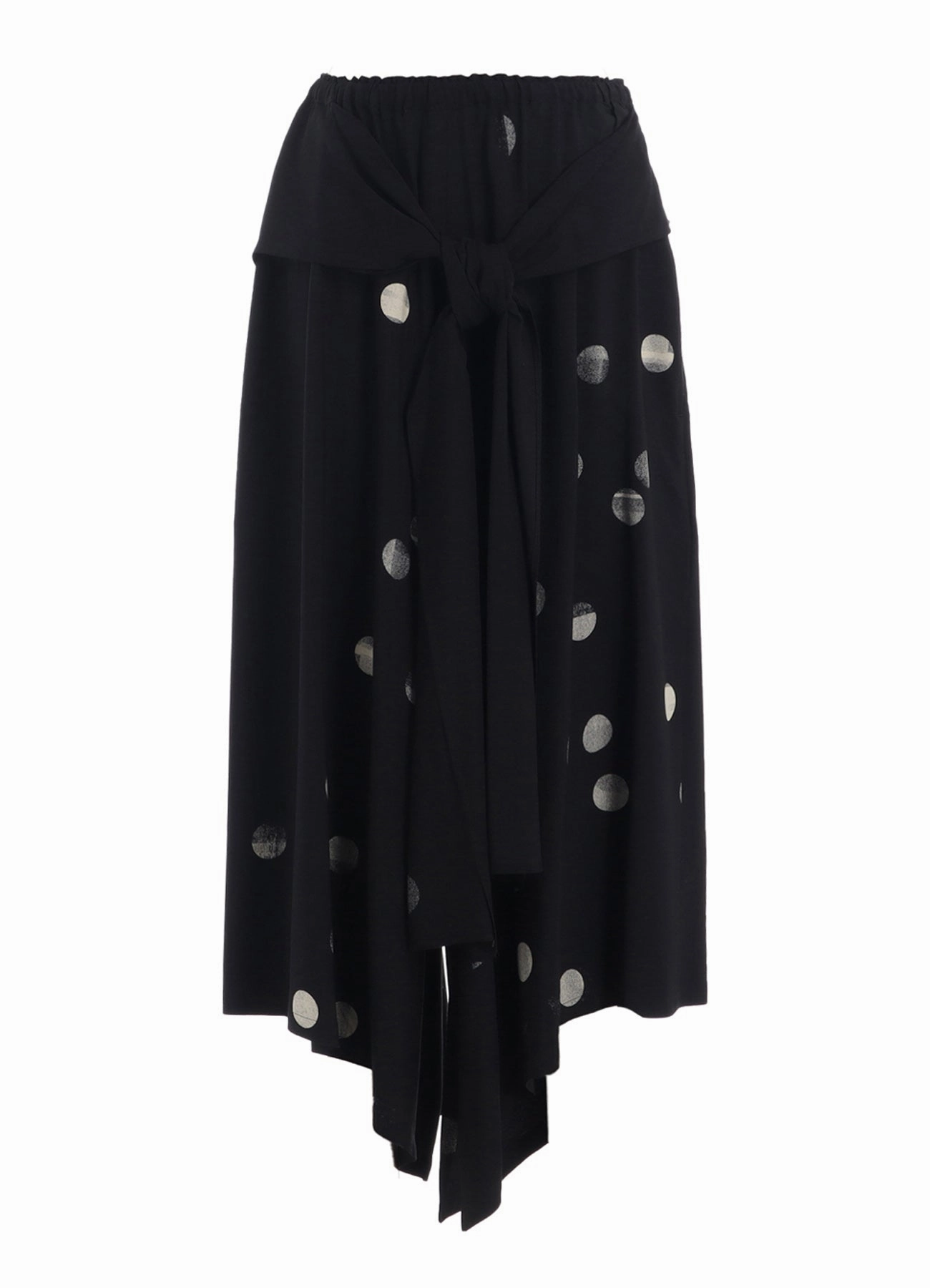 CU/RY GABARDINE DOT FRONT TIED PANTS Breathable mesh design