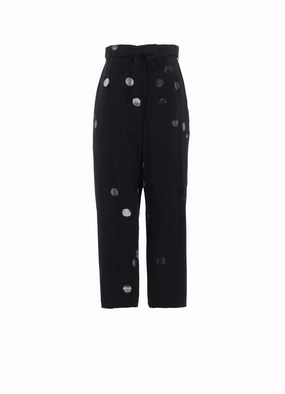 CU/RY GABARDINE DOT HIGHT WAIST PANTS Outdoor Style