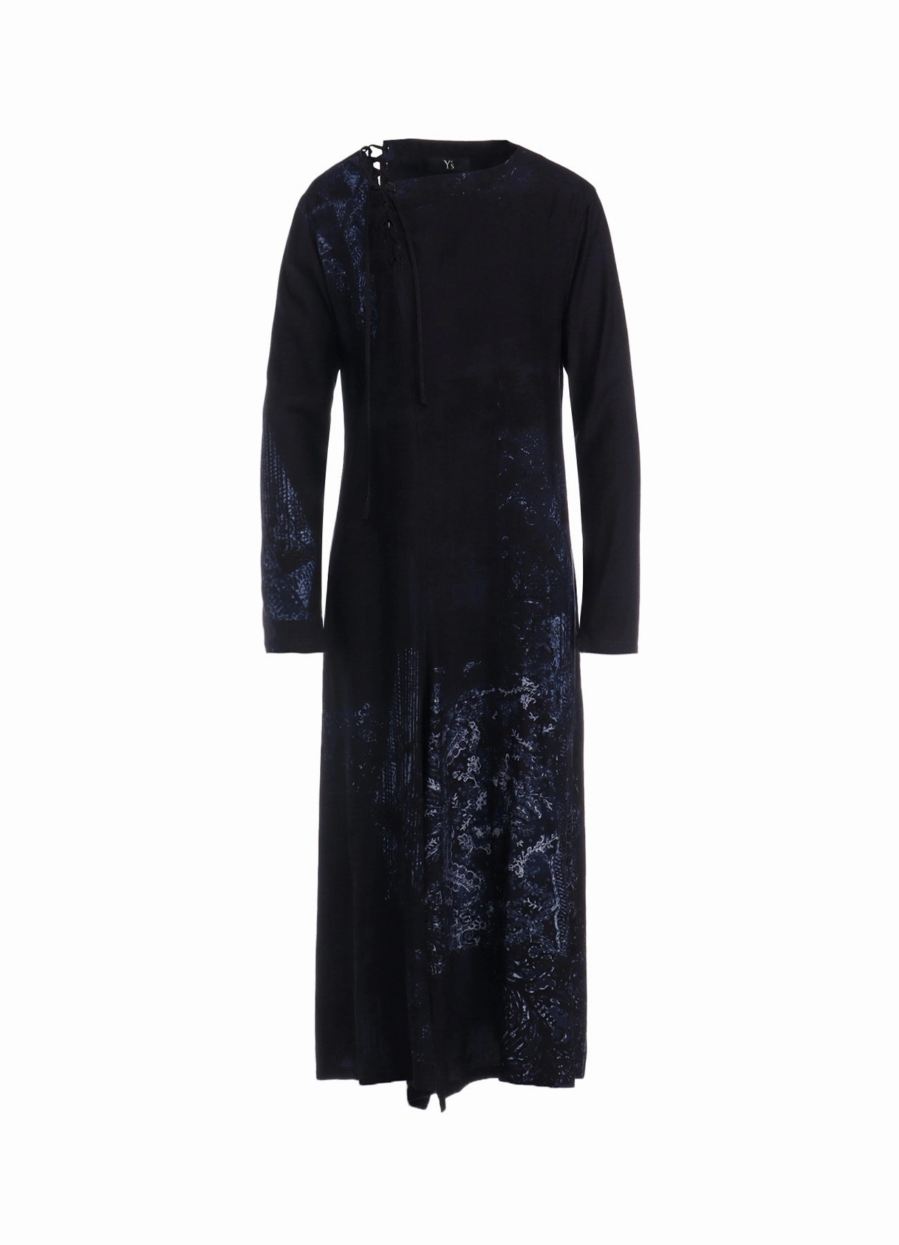 Formal-look CU/ TWILL LACE DESIGN PT LACE UP DRESS