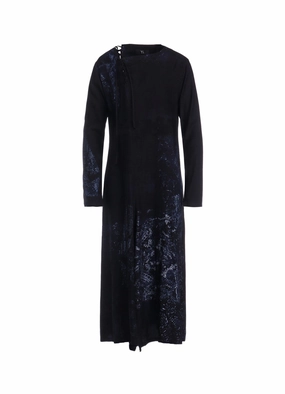 Formal-look CU/ TWILL LACE DESIGN PT LACE UP DRESS