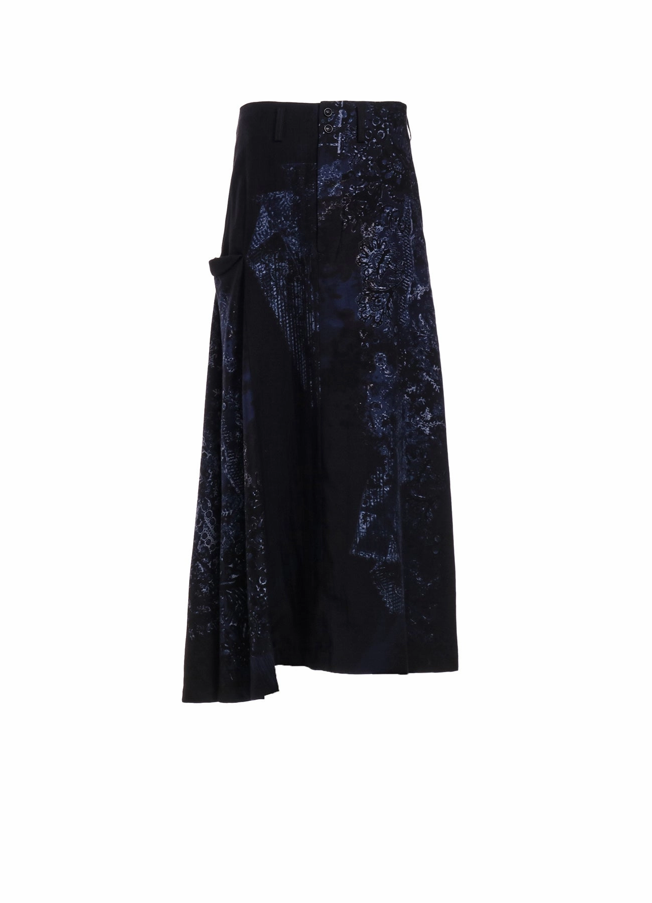 Layer Ready CU/ TWILL LACE DESIGN PT RIGHT FLARE SKIRT
