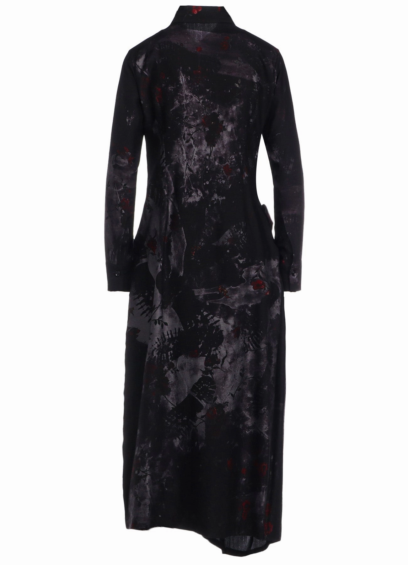 CU/ TWILL STEPPED ON FLOWER PT RIGHT GATHERED DRESS Subtle Motion Breathable Layering