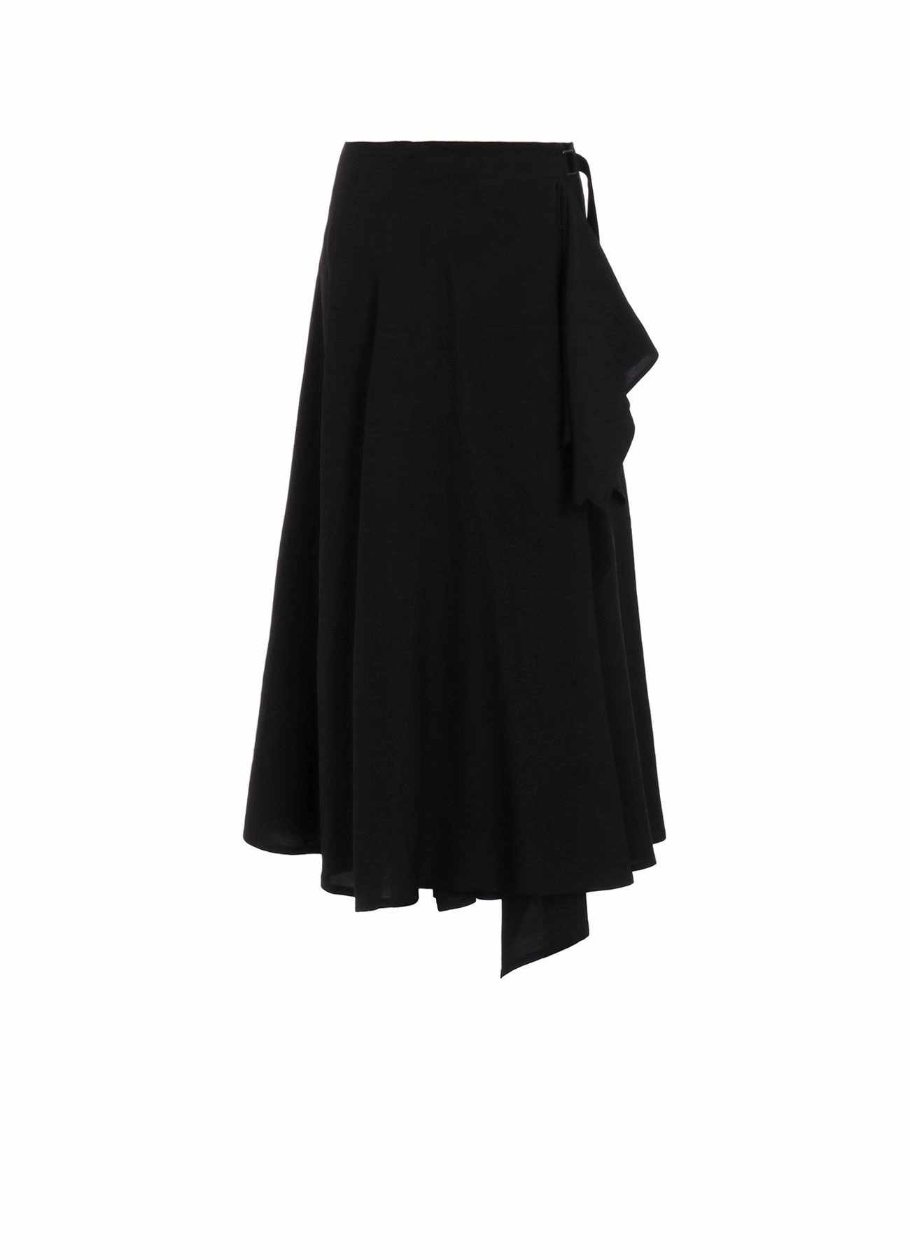 Stylish Layering Perfect Proportion Cu/W HIGH TWISTED GABARDINE FLARE WRAP SKIRT