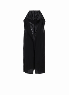 CUPRO/DUNGAREE BALLER LACE HOODIE VEST UV Protection Fabric