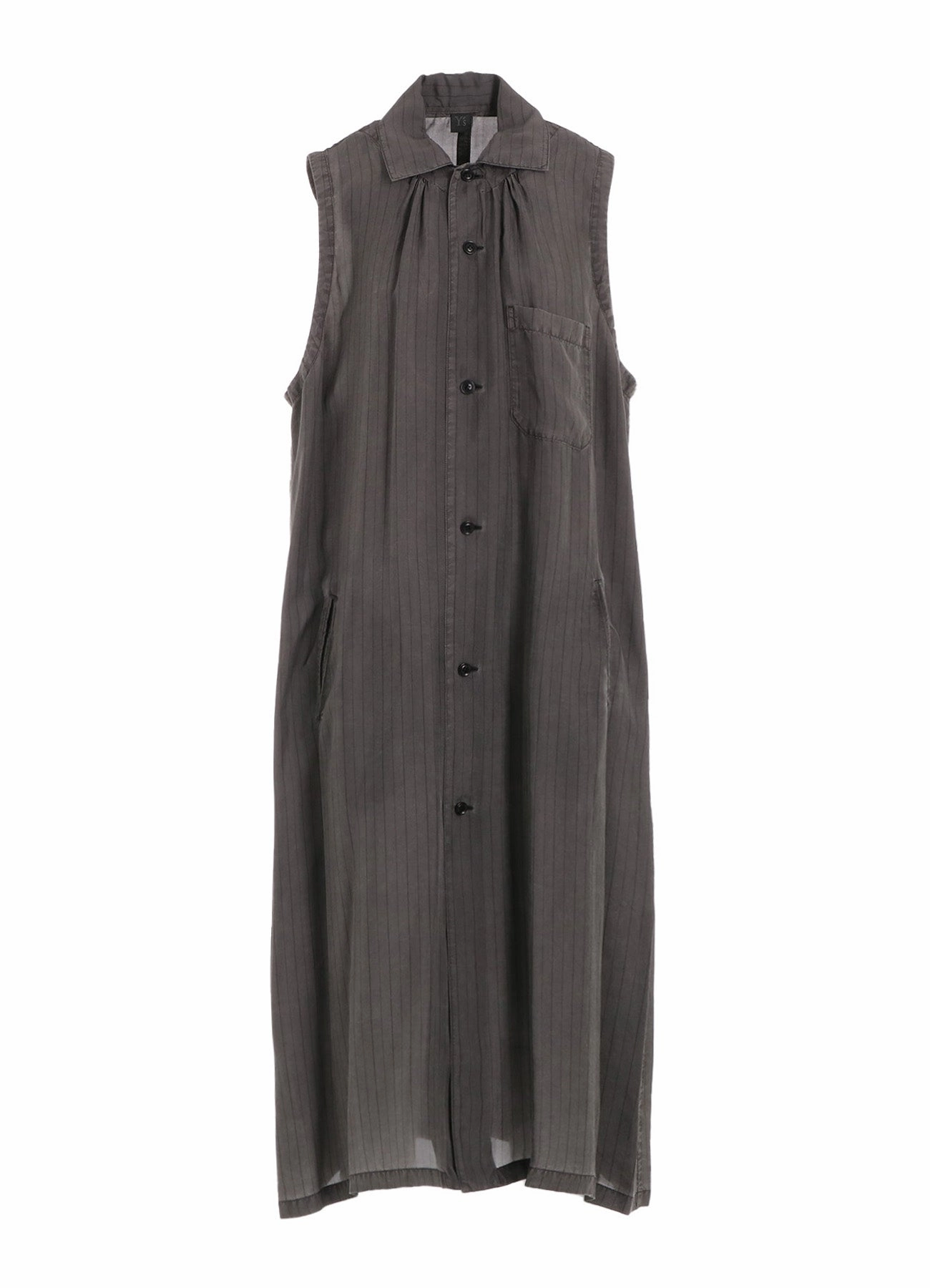 Festive Wear CUPRO STRIPE SLEEVELESS SHIRT DRESS