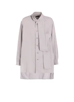 Modern Look Double Gauze Band Collar Stole Shirt