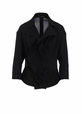 CUT-OUT COLLAR JACKET Adjustable Wear no pocket