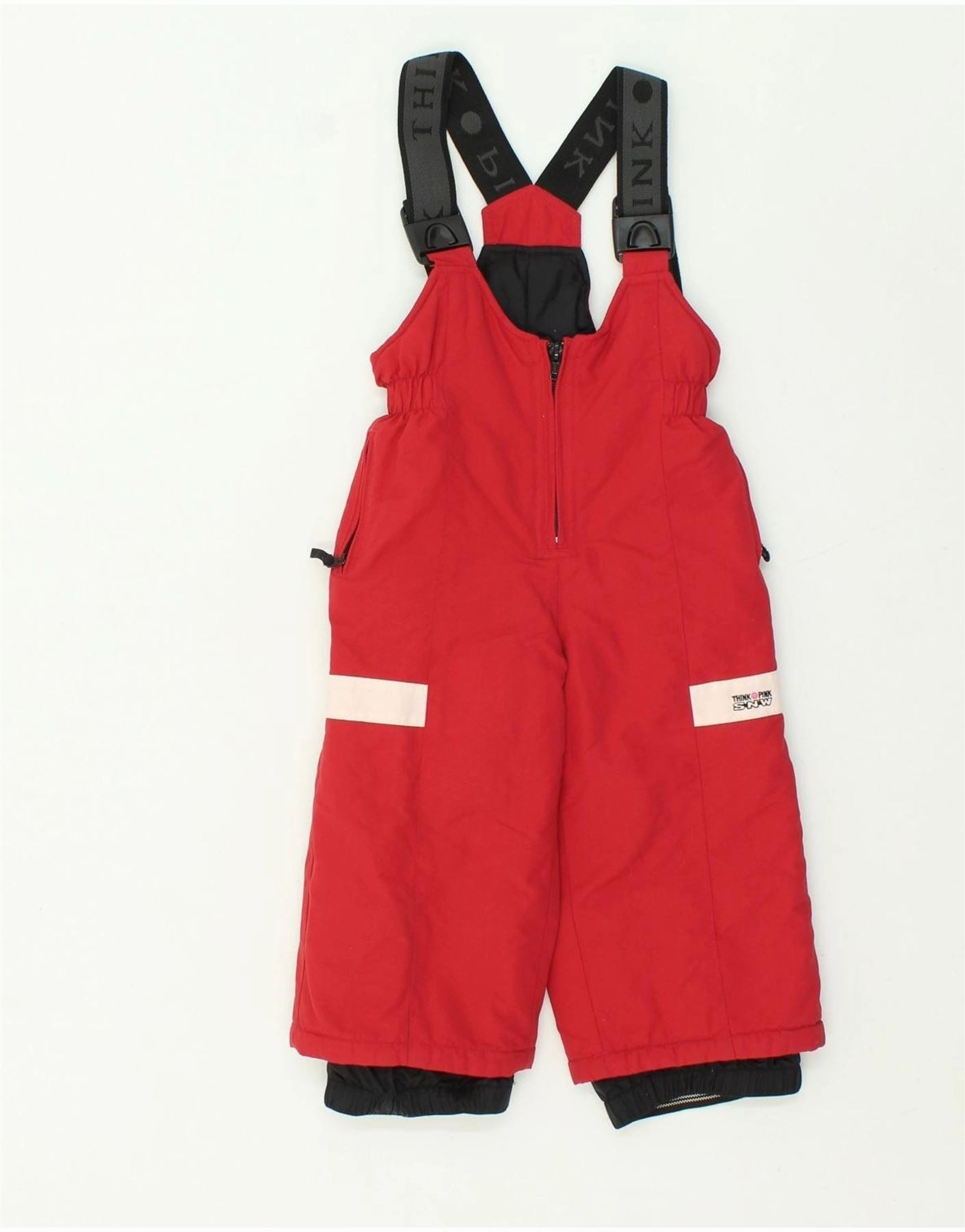 THINK PINK Baby Boys Ski Jumpsuit 18-24 Months  Red Nylon Relaxed Vivid Loose Picnic