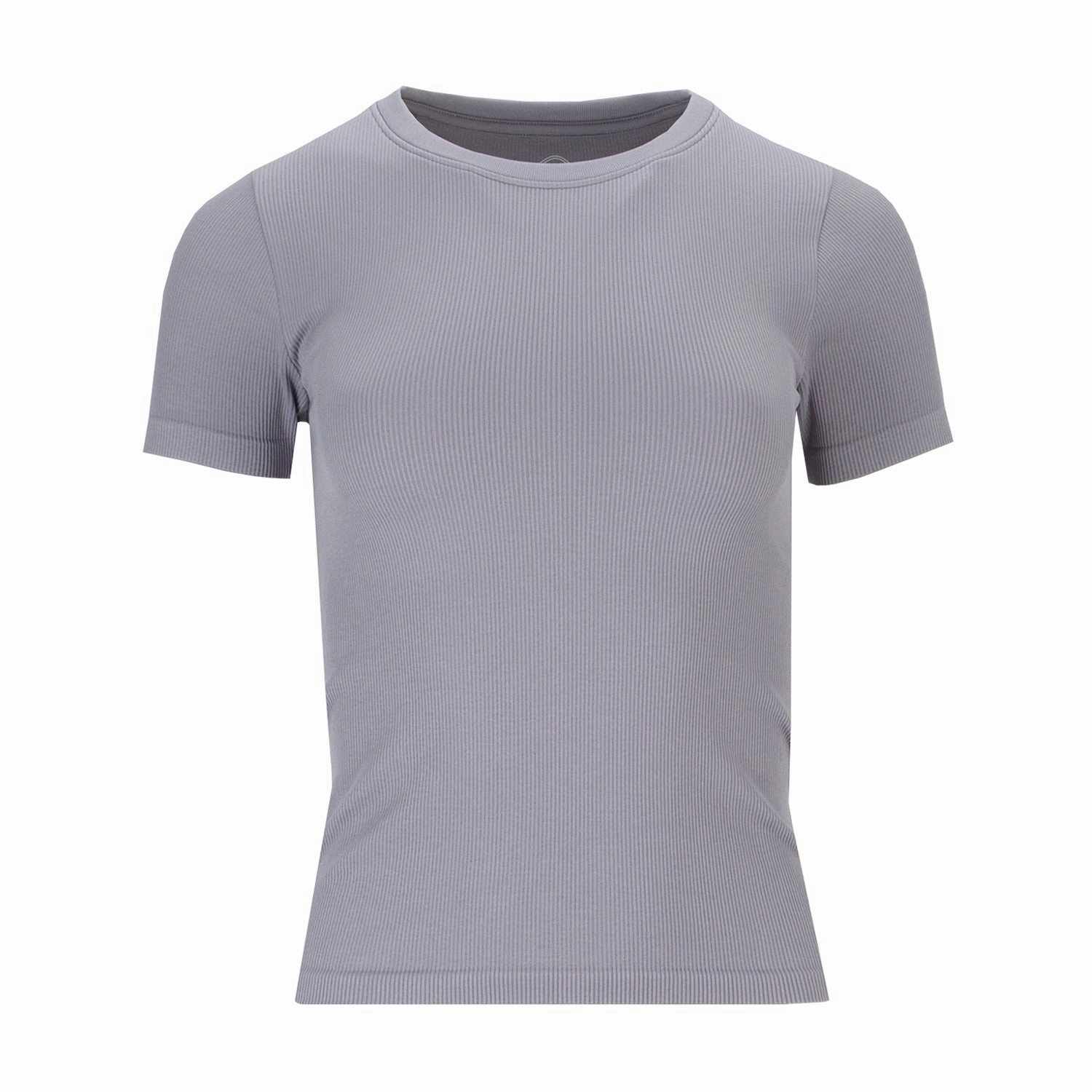 Seamless Tee - Womens Garment Washed Texture Foam Print Detail