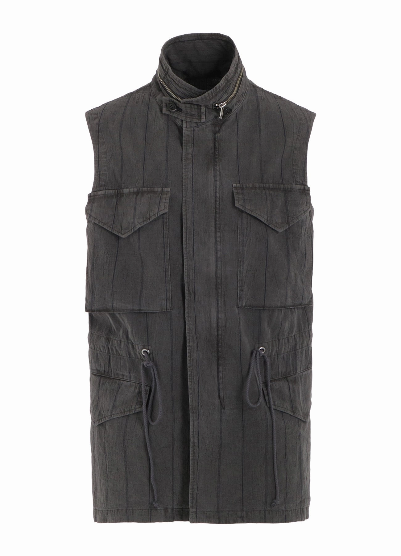 Friction Reducing Lining WASHER STRIPE 4 POCKET VEST