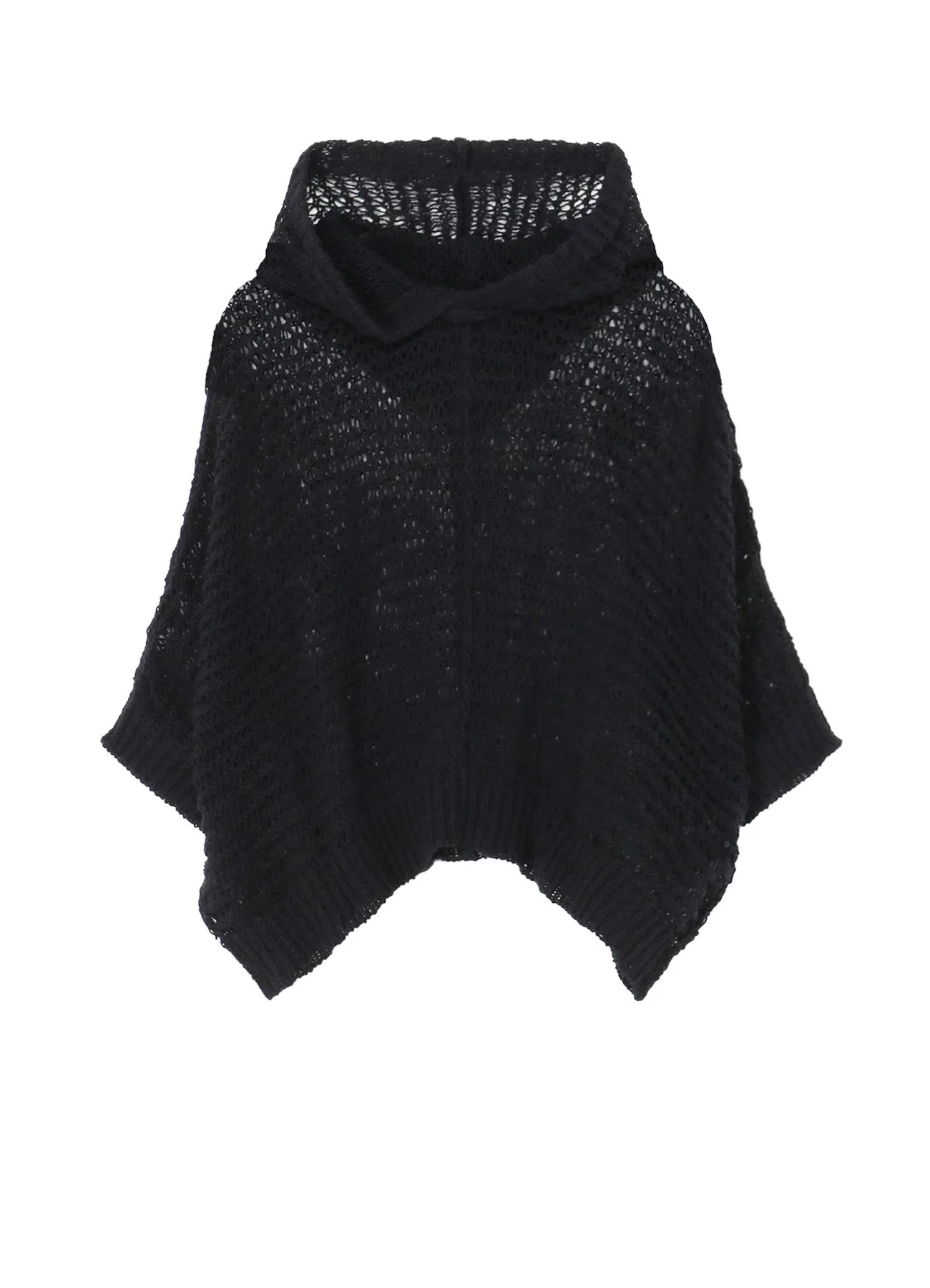 Shrink Resistant Treatment DAMAGE PROCESSED STRIPE JERSEY HOODED PULLOVER