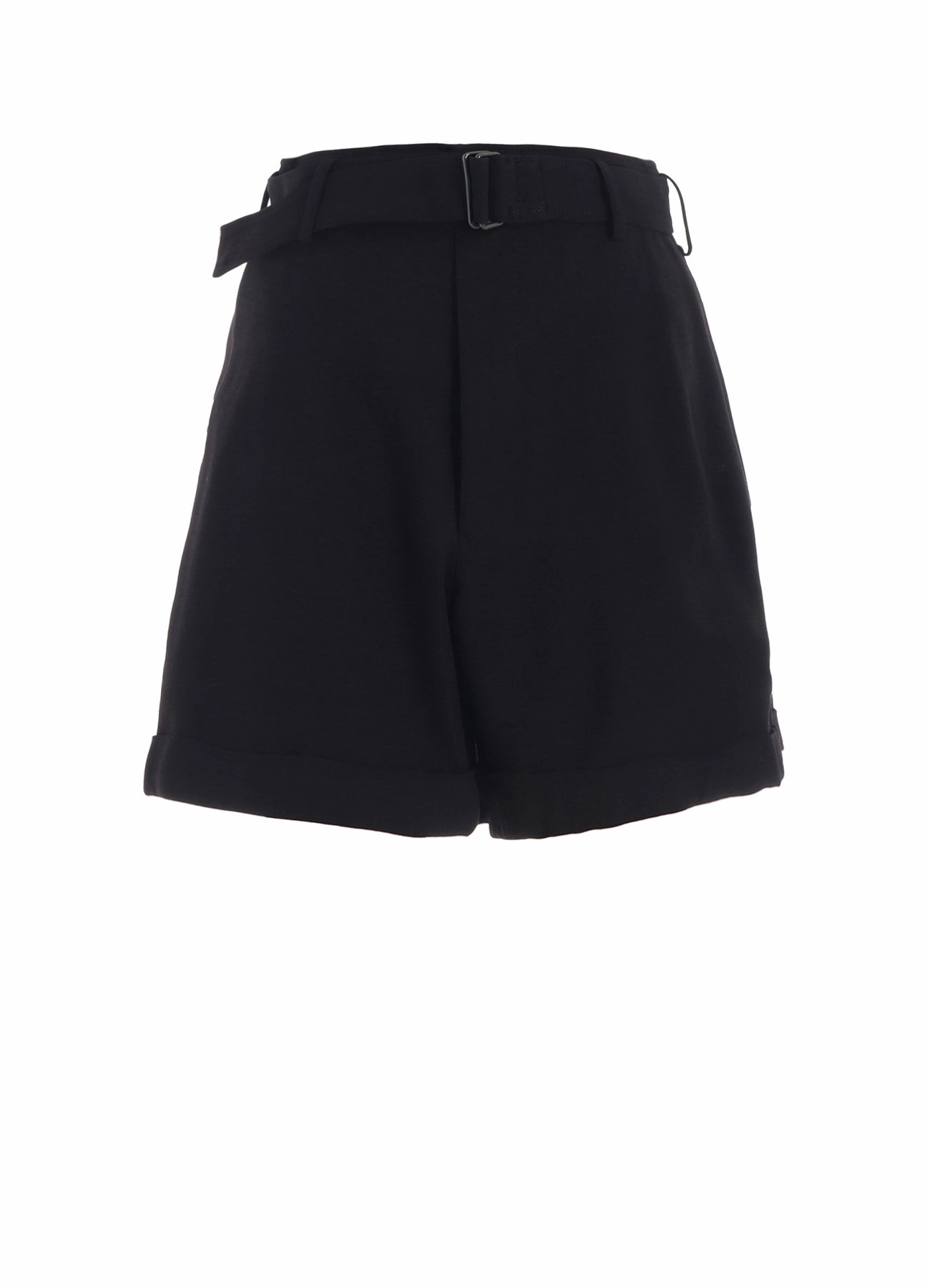 Perfect Shape Stretch Movement DAMAGED GABARDINE BEELTED SHORT PANTS