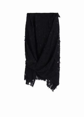 DAMEGED STRIPE TWIST SKIRT Soft and Relaxed Comfortable Design