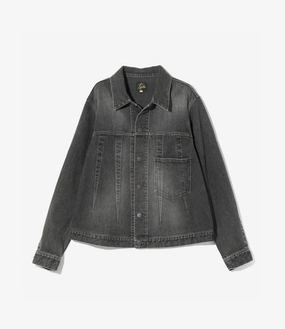 Promulgate Individual-sports Darts Jean Jacket ?C Black 12oz Denim