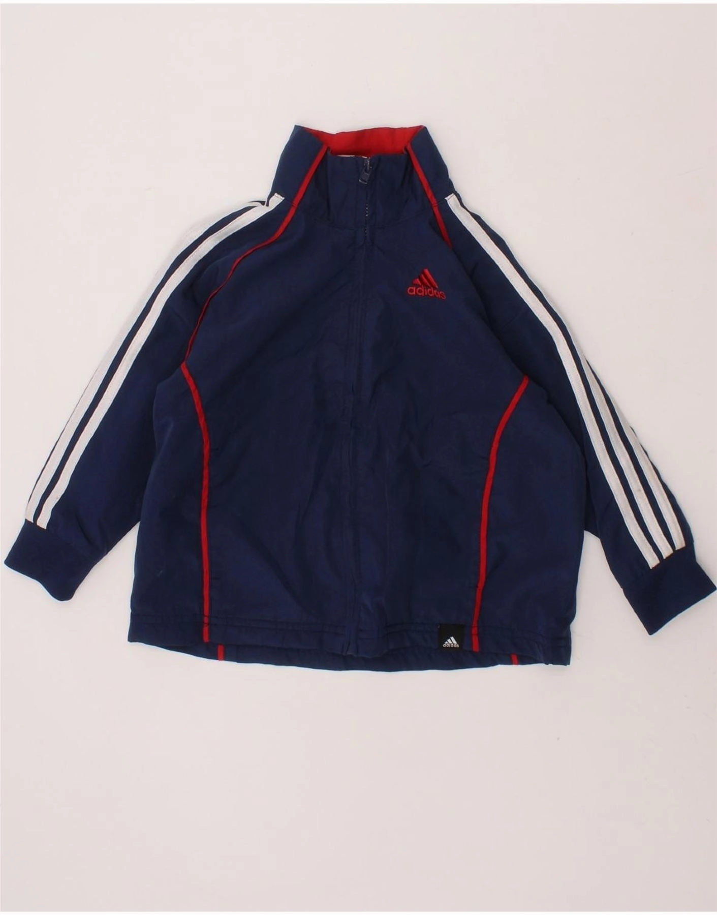 Allow ADIDAS Baby Boys Tracksuit Top Jacket 18-24 Months Navy Blue Polyester