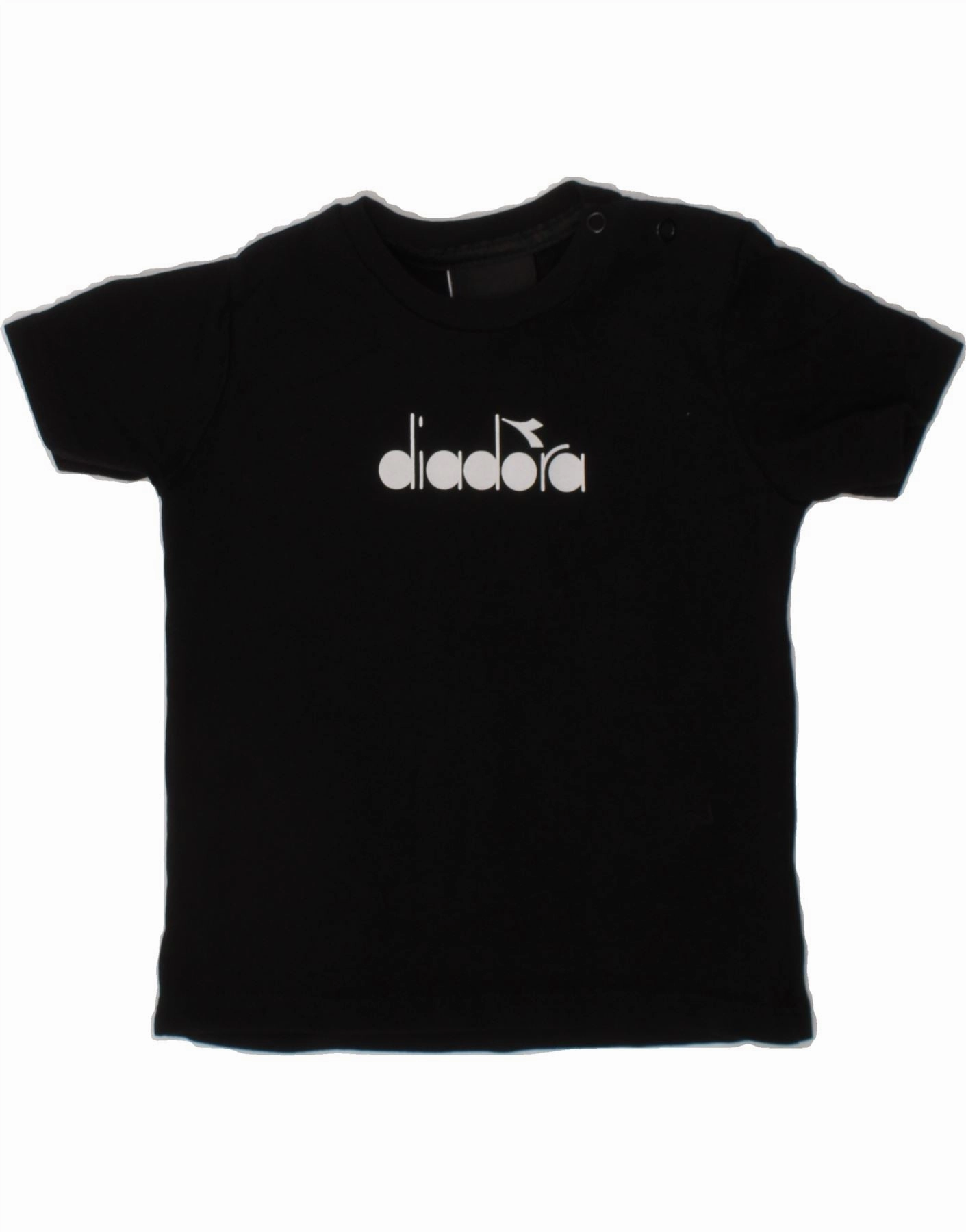 DIADORA Baby Boys Graphic T-Shirt Top 18-24 Months Black Cotton Unisex style