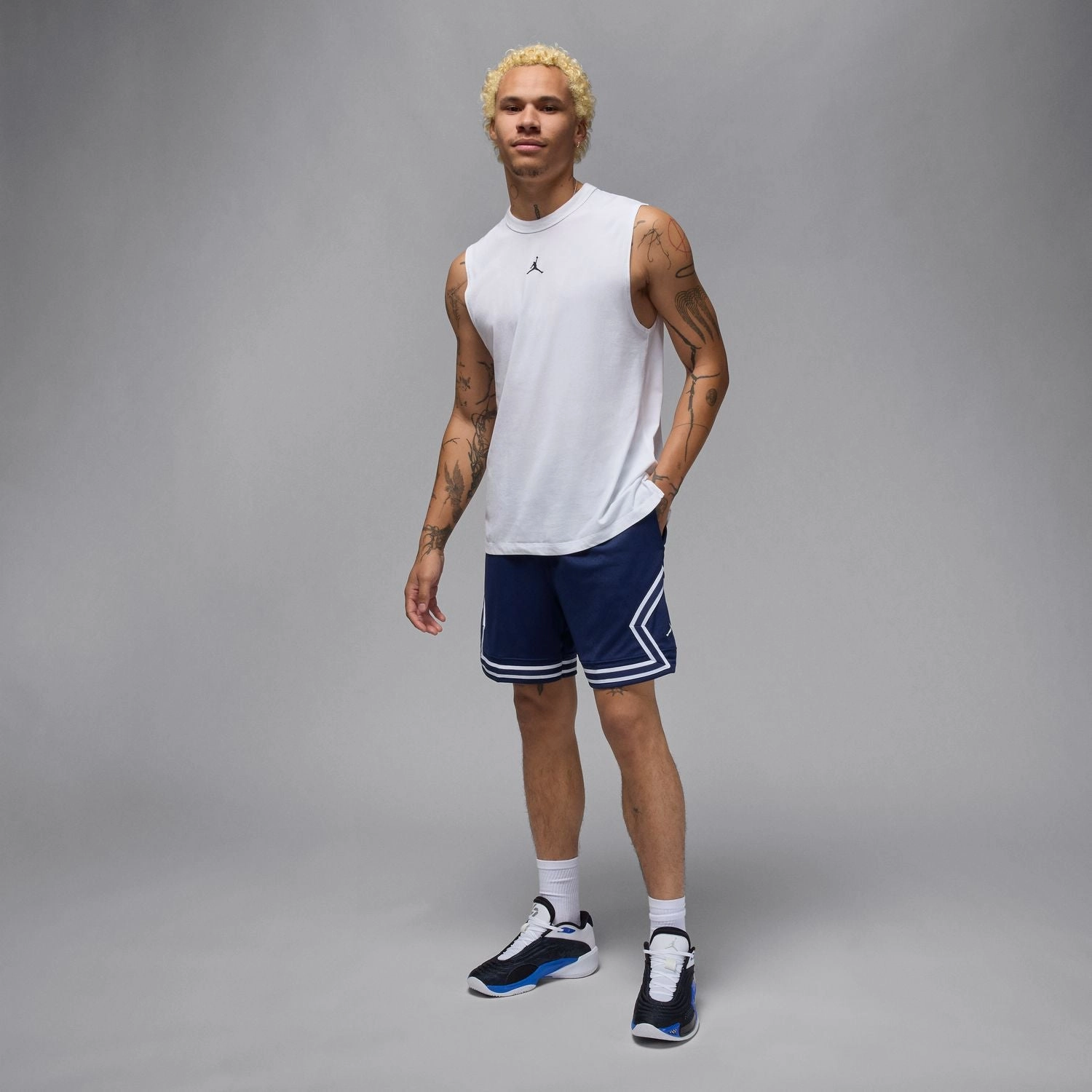 romper Wrinkle Resistant Material Diamond Short - Mens