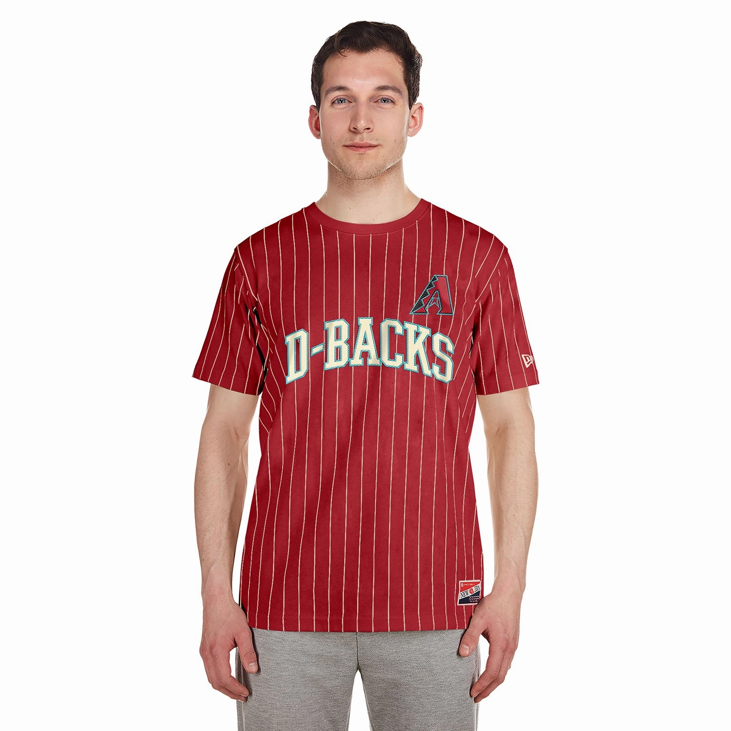 Wedding Functional Style Diamondbacks Chrome Pinstripe Tee - Mens