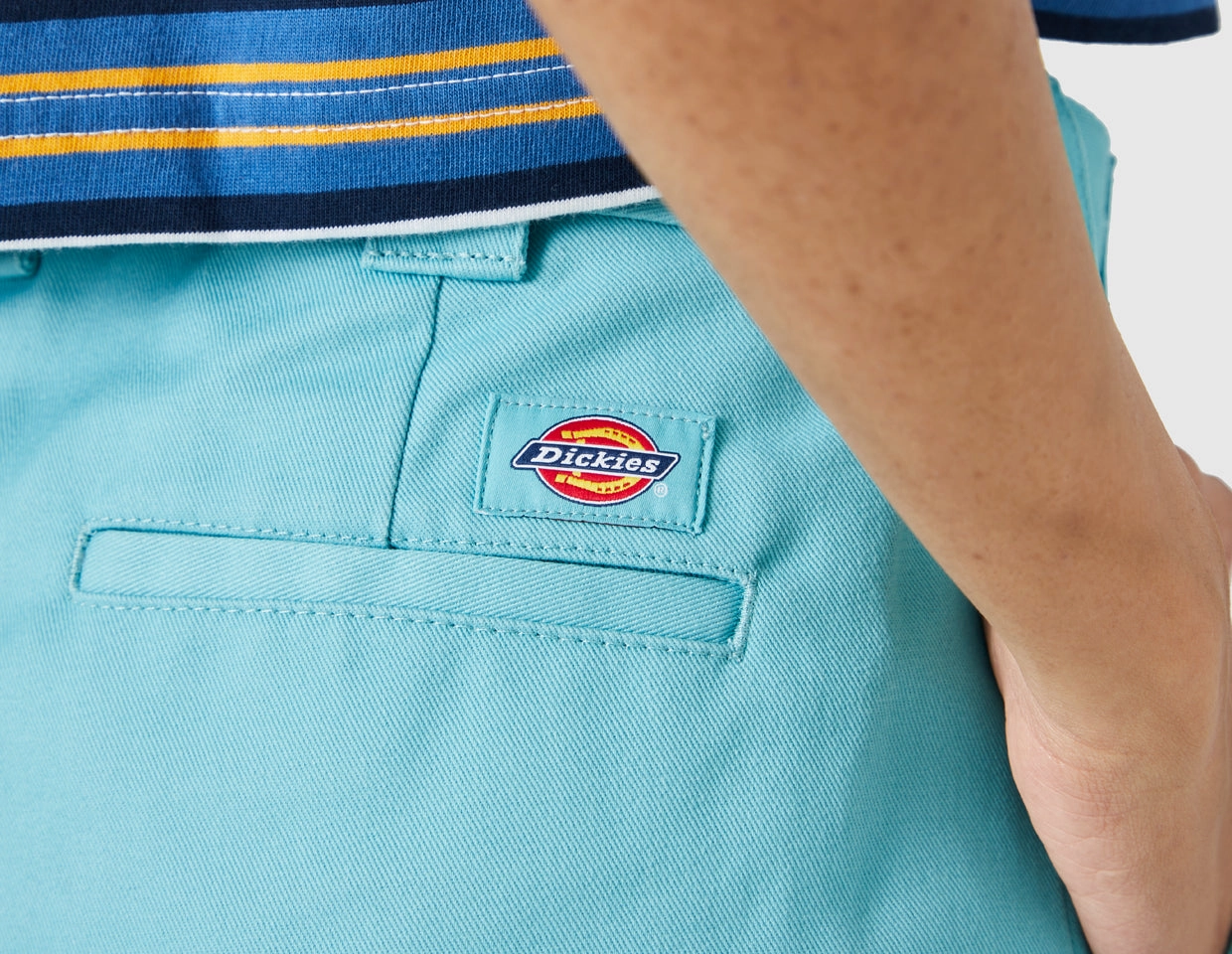 Dickies Cropped Ankle Pant / Rinsed Porcelain Breathable Comfort