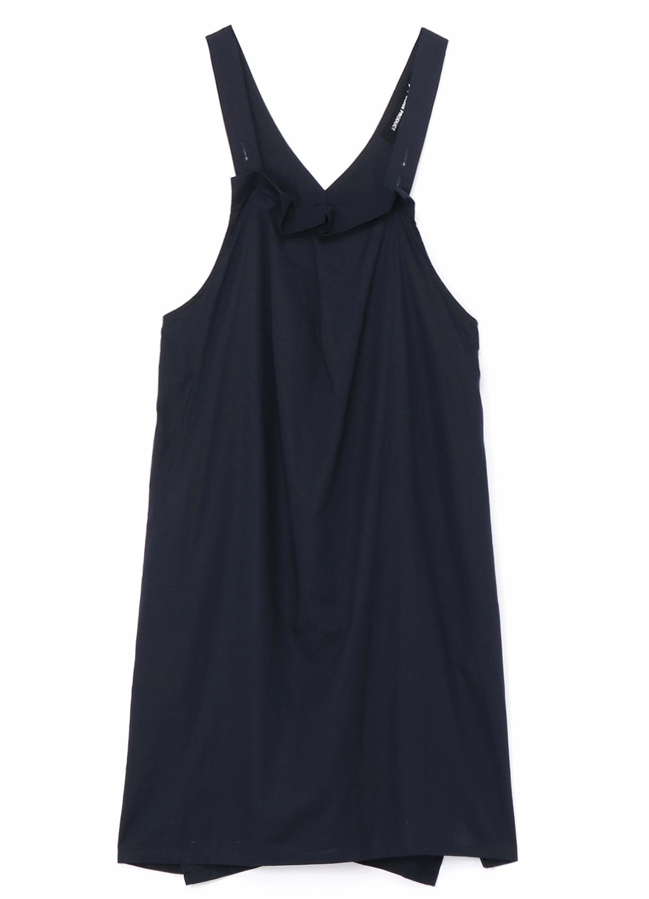 Casual and Smart [Y's BORN PRODUCT] THIN COTTON TWILL ASYMMETRIC FOLD DETAIL DRESS