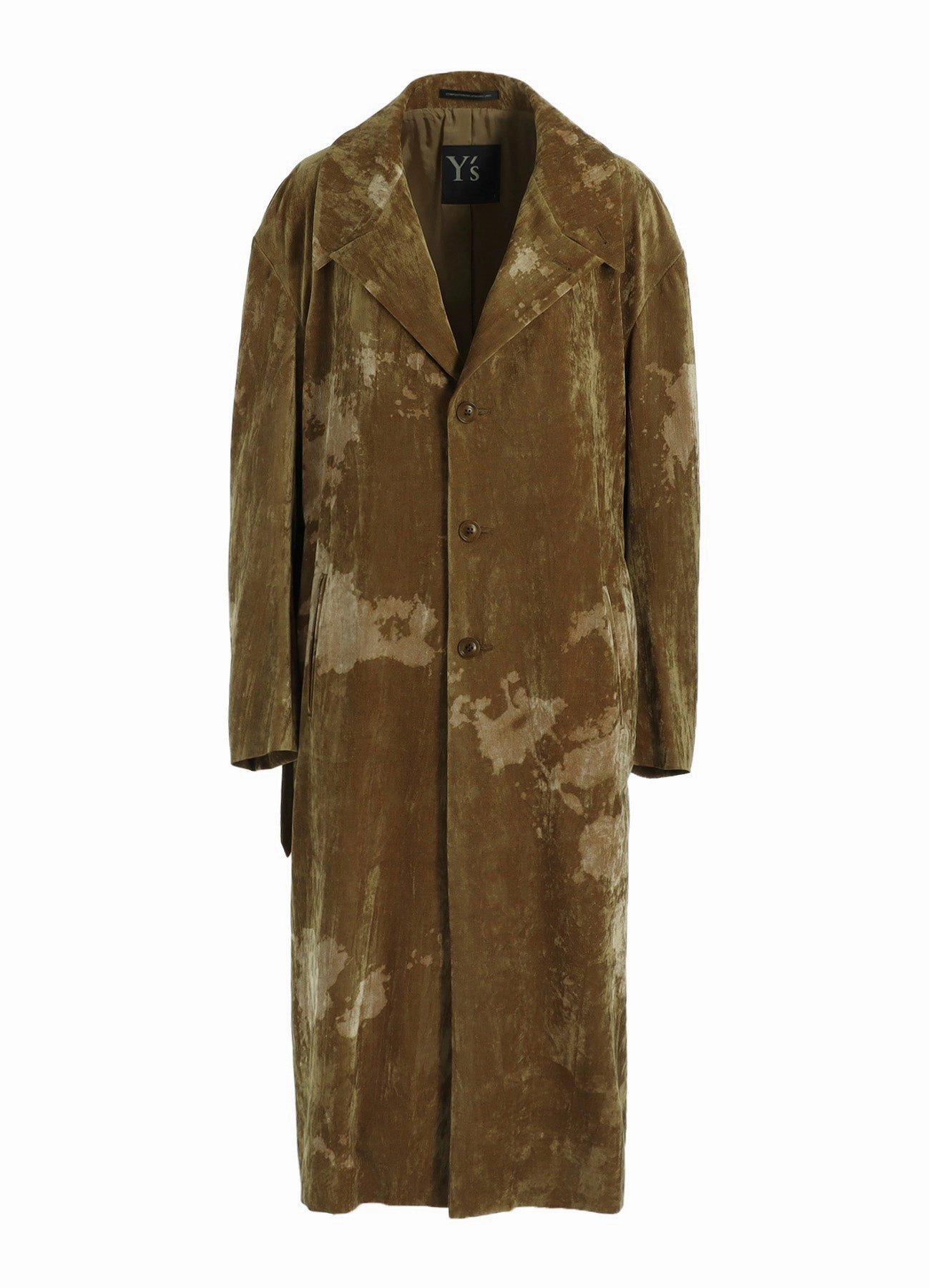 DISCHARGE-PRINTED VELVET BIG JACKET Weather Ready Ideal