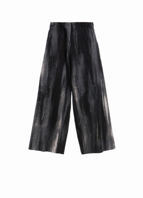 DISCHARGE PT DENIM WAIST STRING TUCK PANTS NonBindingWaistline