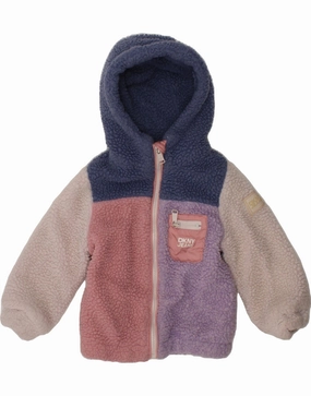 High-Tech Jacket Daily Fit DKNY Baby Girls Fleece Jacket 18-24 Months Multicoloured Colourblock