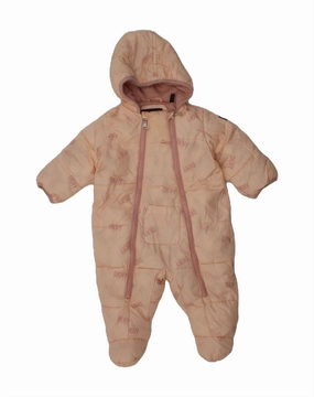 DKNY Baby Girls Hooded Winter Jumpsuit 6-9 Months  Pink Polyester Work Vacation Luxury Teen
