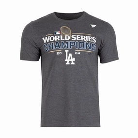 LayeredHemDetails Microfiber texture Dodgers 2024 World Series Champions Tee -Mens