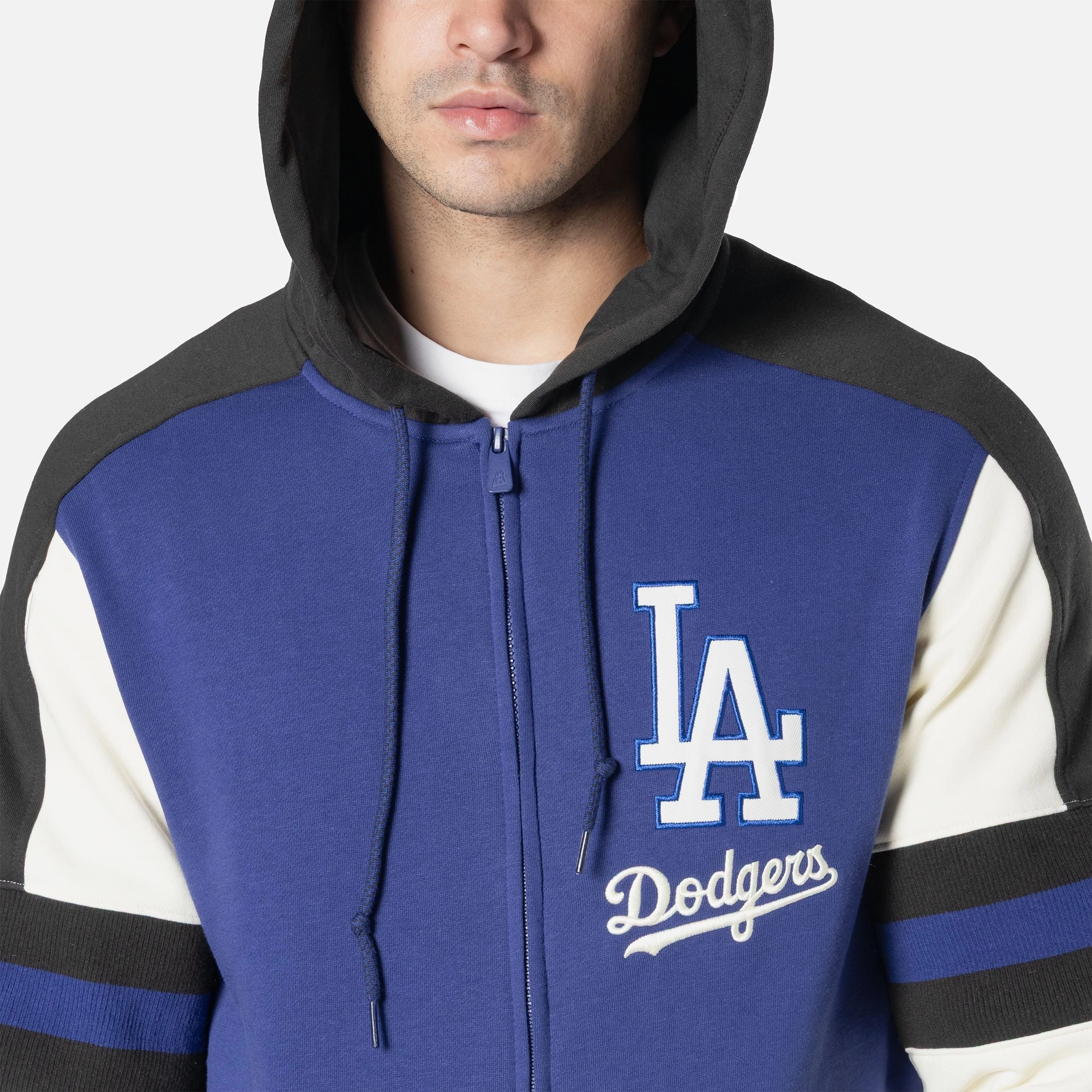 Dodgers Colorblock FZ Hoody - Mens Weekend Style Four Way Stretch Material