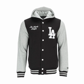 Dodgers Snap Front Fleece Jacket - Mens Windbreaker Tech Bronzer