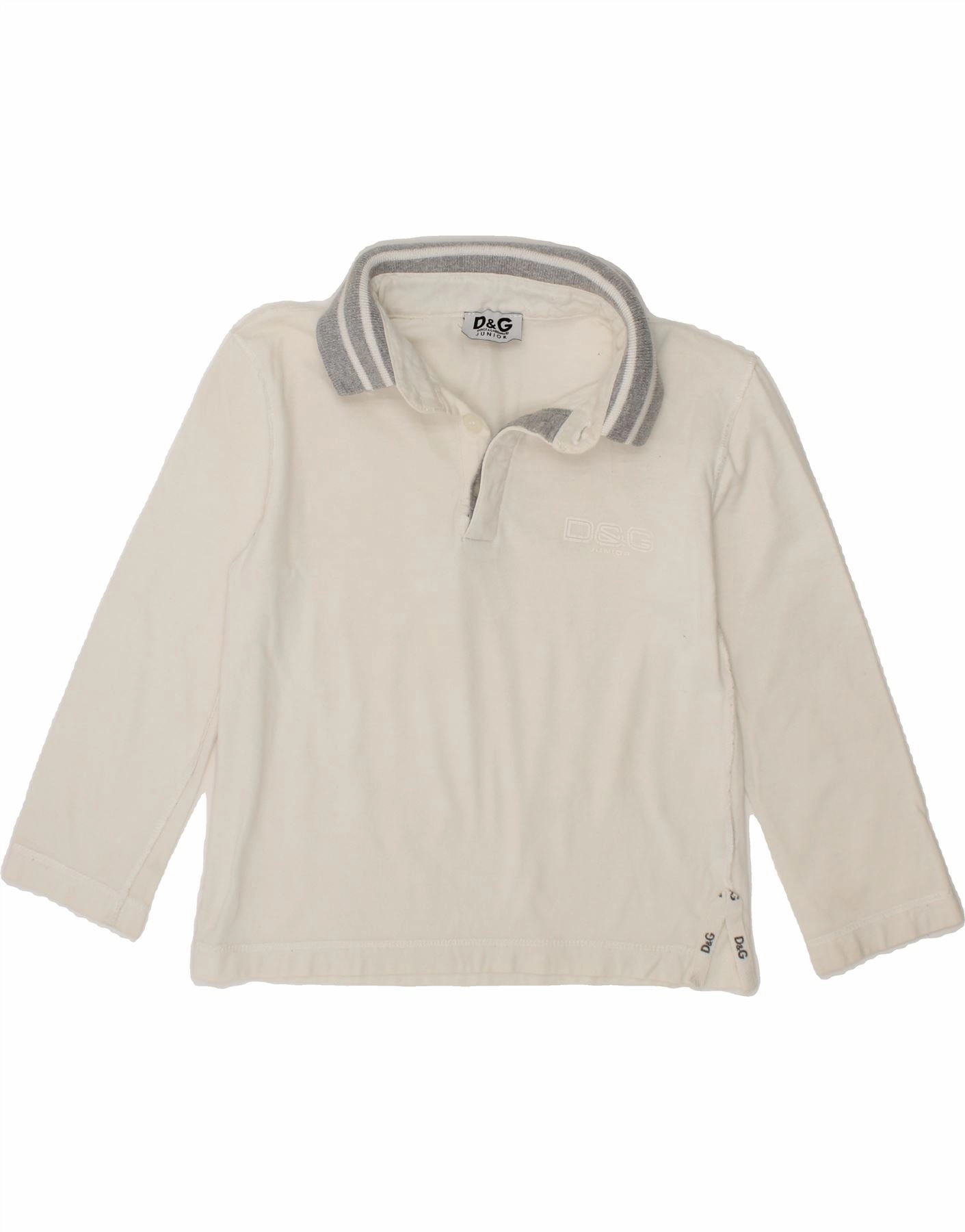 Sustainable production Affordable Luxury DOLCE & GABBANA Baby Boys Long Sleeve Polo Shirt 18-24 Months Grey