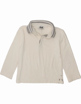 Sustainable production Affordable Luxury DOLCE & GABBANA Baby Boys Long Sleeve Polo Shirt 18-24 Months Grey