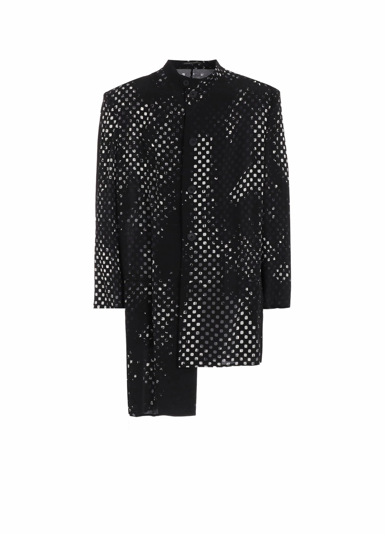 Raglan Sleeve Construction DOT PRINT JACKET
