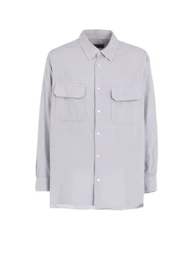 Double Gauze Dual-Pocket Utility Shirt Fashionable Pick Long Sleeve