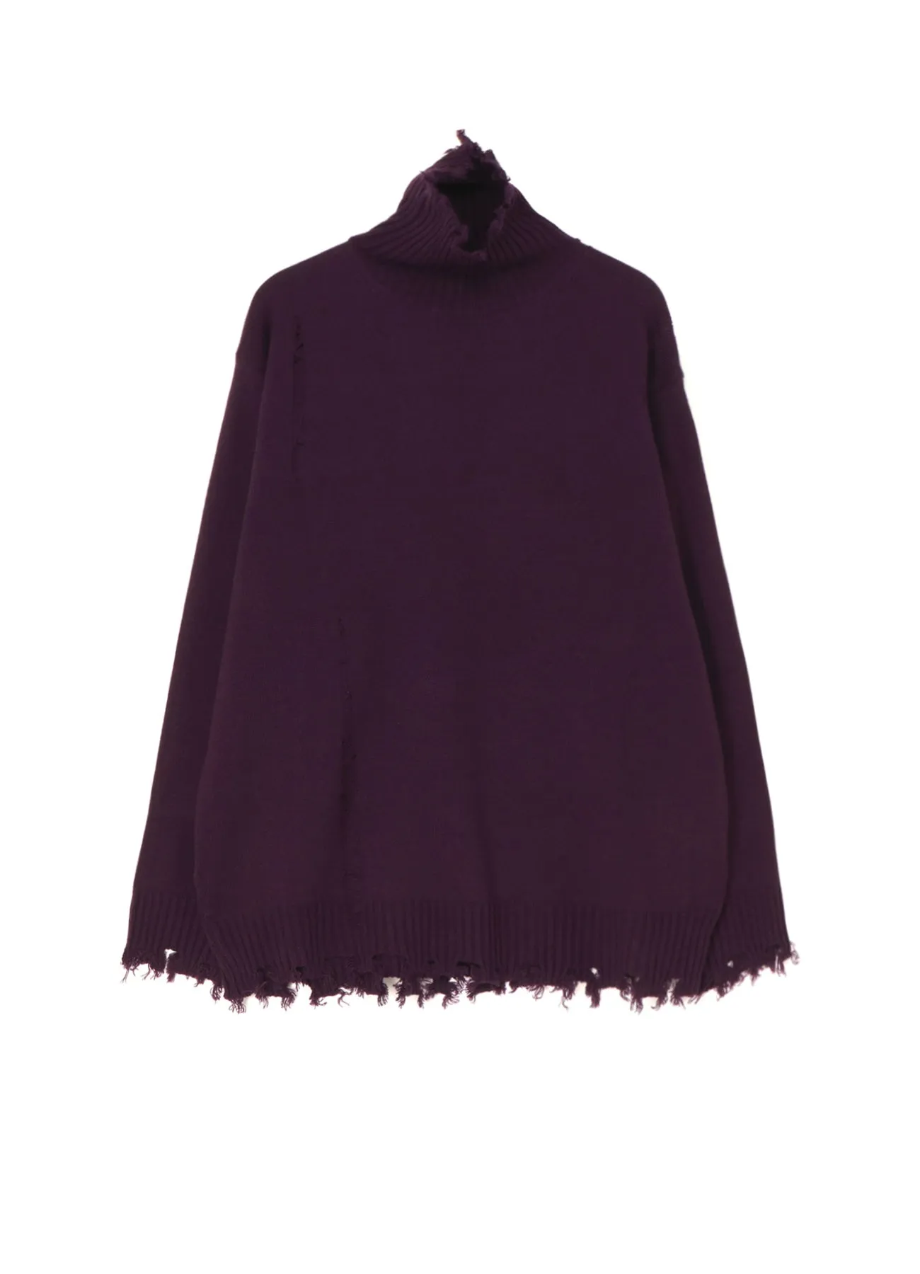 7G BULKY WOOL DAMAGE TURTLE PULLOVER Home Comfort