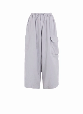 Double Gauze Single Cargo Pocket Pants Non Clip