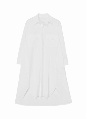 DOUBLE POCKET WORKWEAR-STYLE SHIRT DRESS Work Pairing Fresh Glow