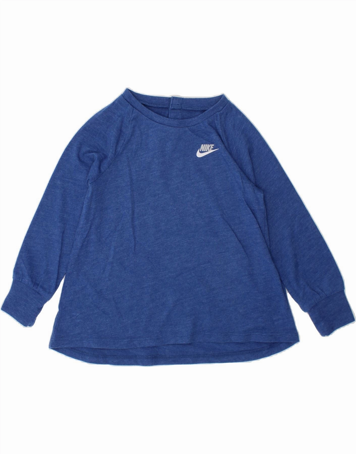 Budget Friendly NIKE Baby Girls Top Long Sleeve 18-24 Months Blue Cotton
