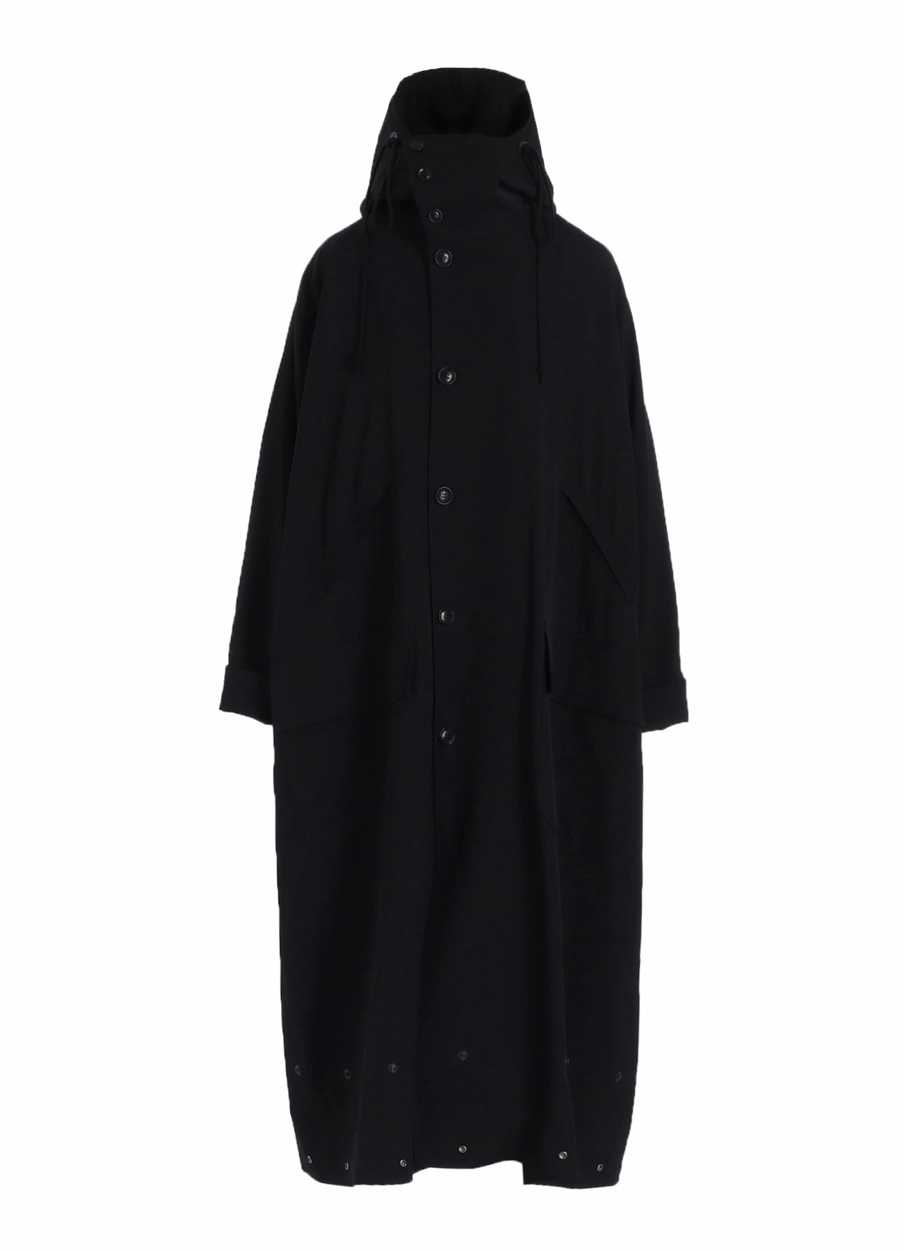 ElasticizedWaistbandSystem WOOL GABARDINE MILITARY COAT