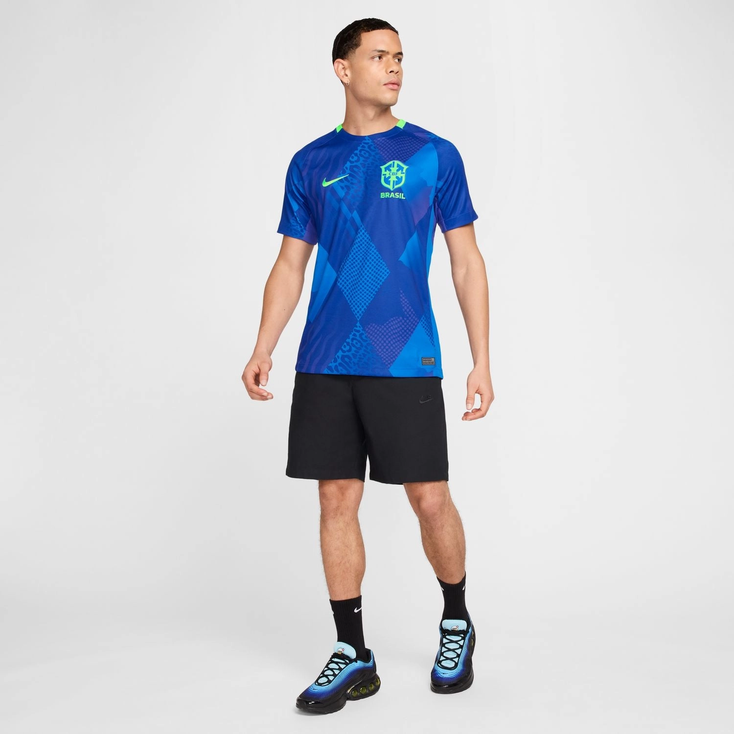 Anti Pilling Surface Dimensional Stability Weave 25/26 Brazil Stadium Away Jersey - Mens