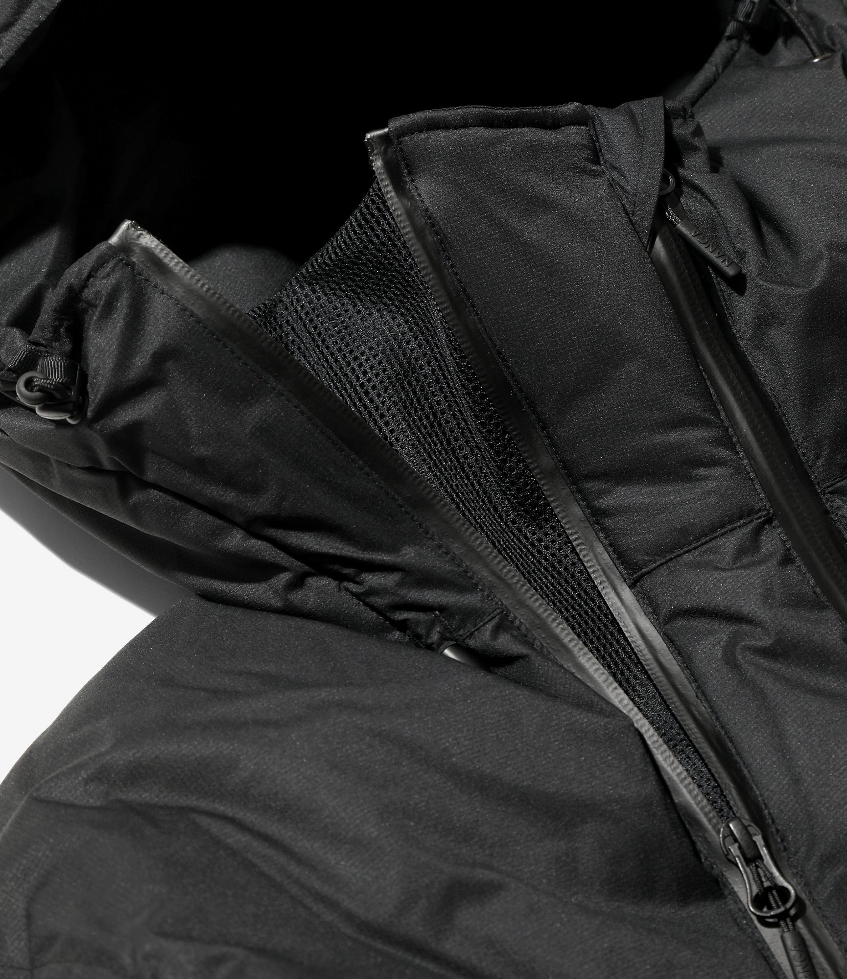 Bound Hem small - size wheels Down Zip Vest ?C Black Ripstop Nylon