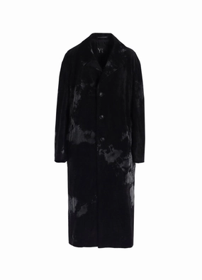 DISCHARGE-PRINTED VELVET BIG JACKET Customizable Fit