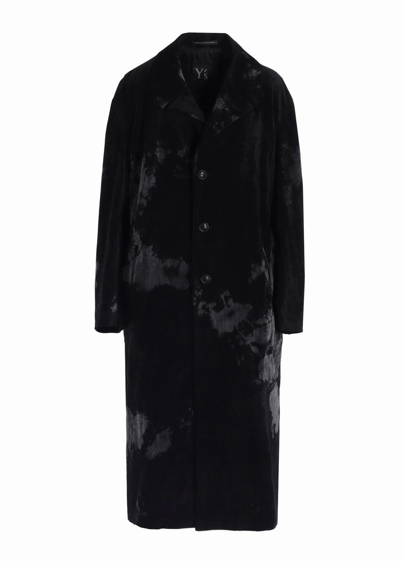 Quilted Inner Layer DISCHARGE-PRINTED VELVET BIG JACKET