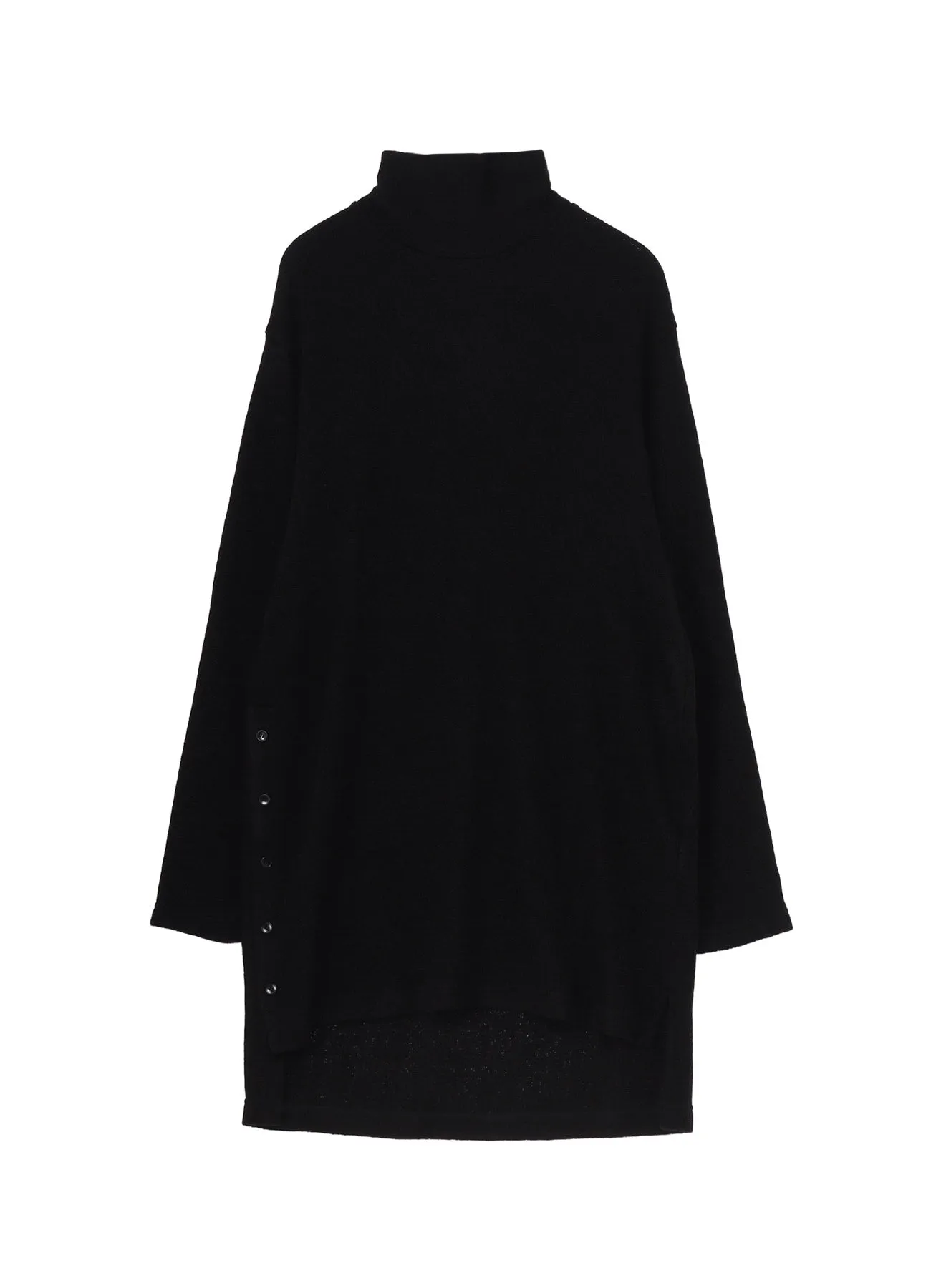 Summer Outfit Anti Cling Fabric SPIDER WEB KNIT BIG TURTLENECK T-SHIRT