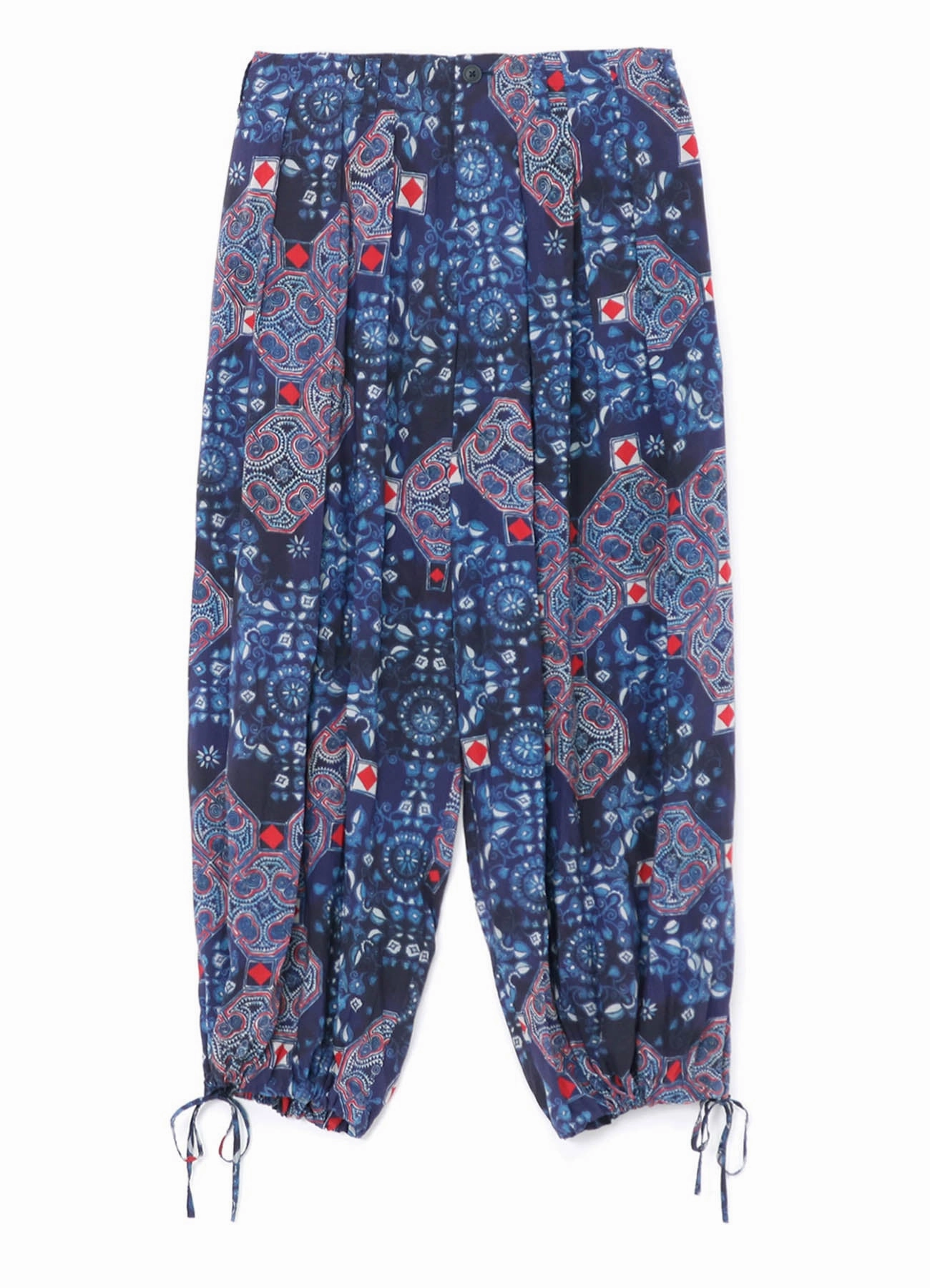 CHINOISERIE-C PRINTED DRAWSTRING BALLOON PANTS Breathable Material NonChafingLegs