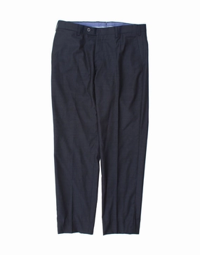 MASSIMO DUTTI Mens Suit Trousers EU 40 Medium W31 L28 Navy Blue Spotted Noise Reduction Fabric