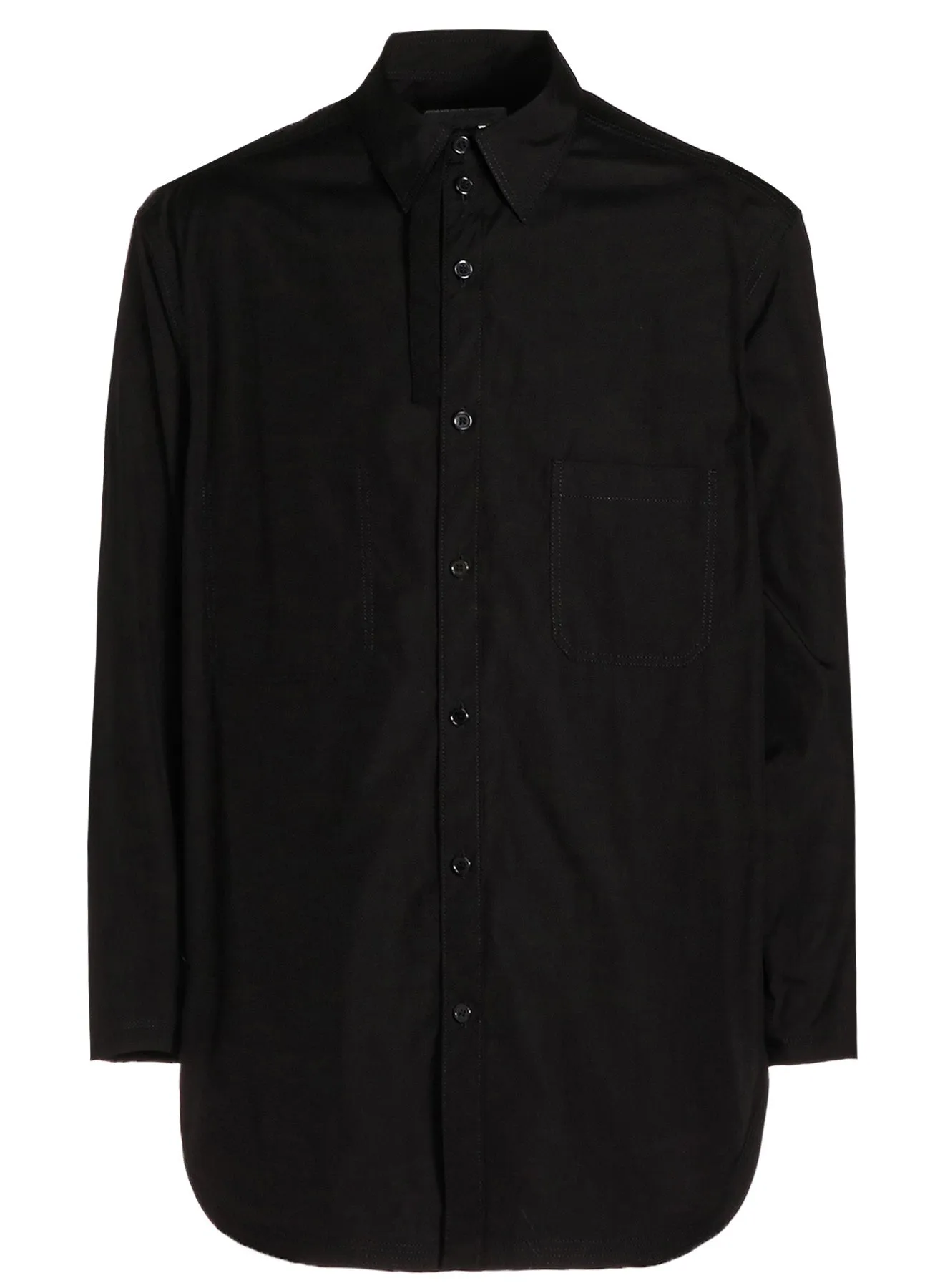 CHAIN STITCHING HEM FACING BLOUSE Moisture Wicking Material Contemporary Design