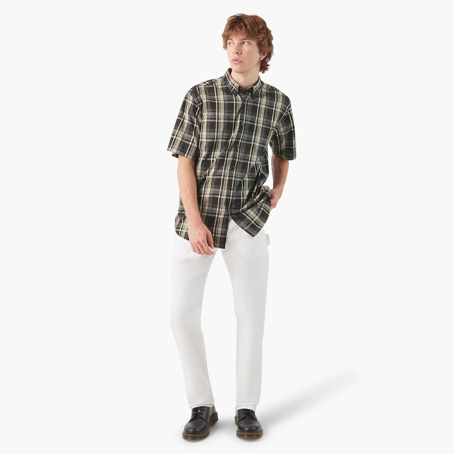 Sporty Appeal SS Flex Plaid Woven Shirt - Mens