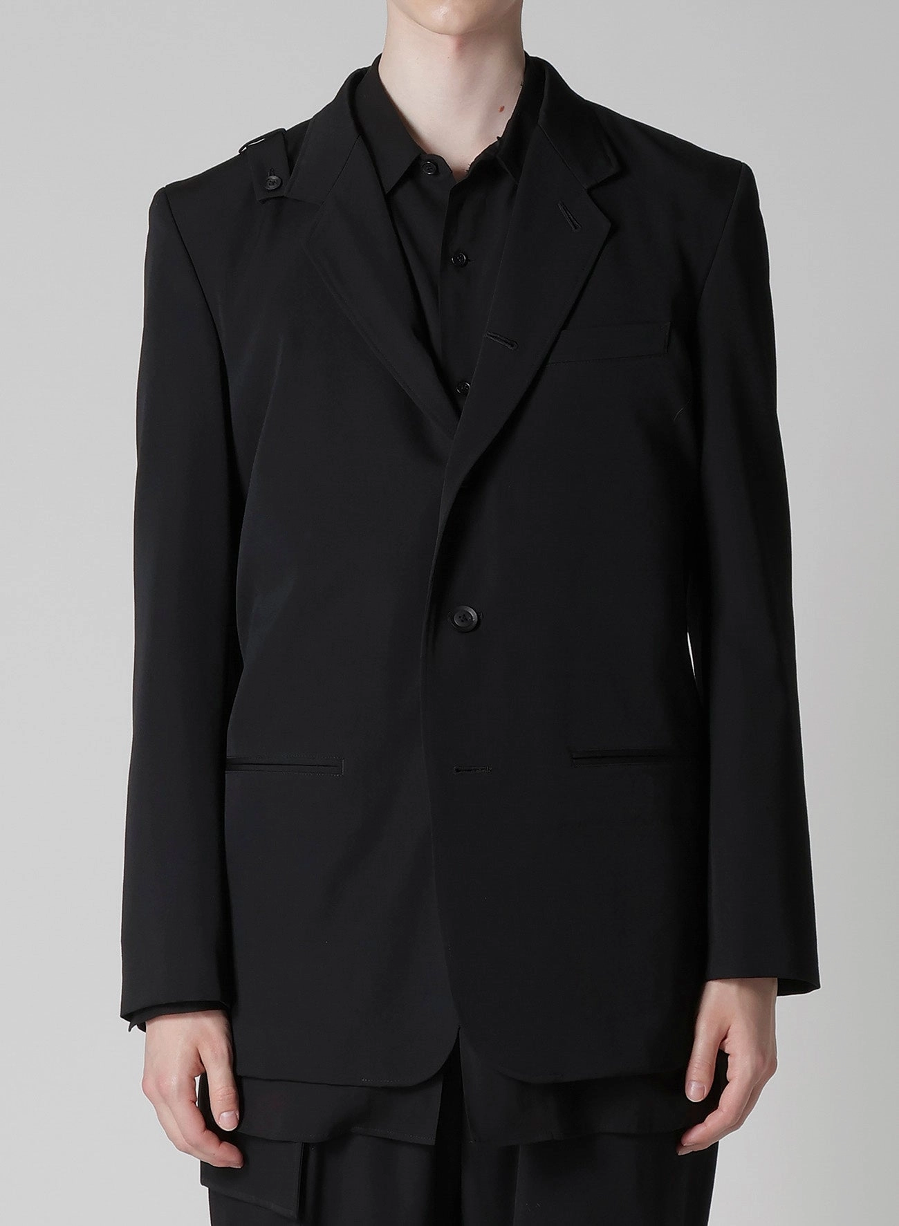 Convertible Collar Acknowledge REGULATION GABARDINE 5BUTTONS JACKET
